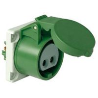Prise à encastrer CEE en mat synt. IP44/IP54