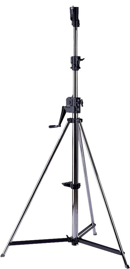 Tripod, steel chromatised, h = max. 3.7m,