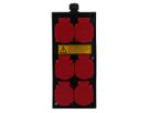 Small hard rubber distributor box type 2612, black