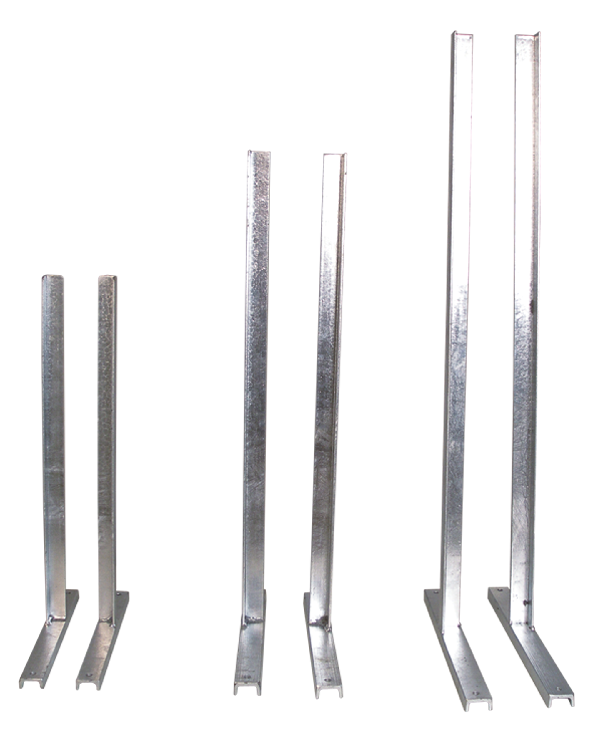 Jeux de supports zingués, h=1'000mm