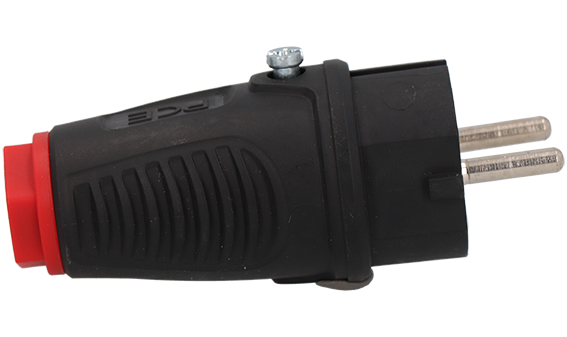 Stecker Schuko F/B Gummi IP54