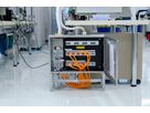 Impianto elettrico di laboratorio con scatole di derivazione a parete, cablaggi e componenti tecnici a Goldach
