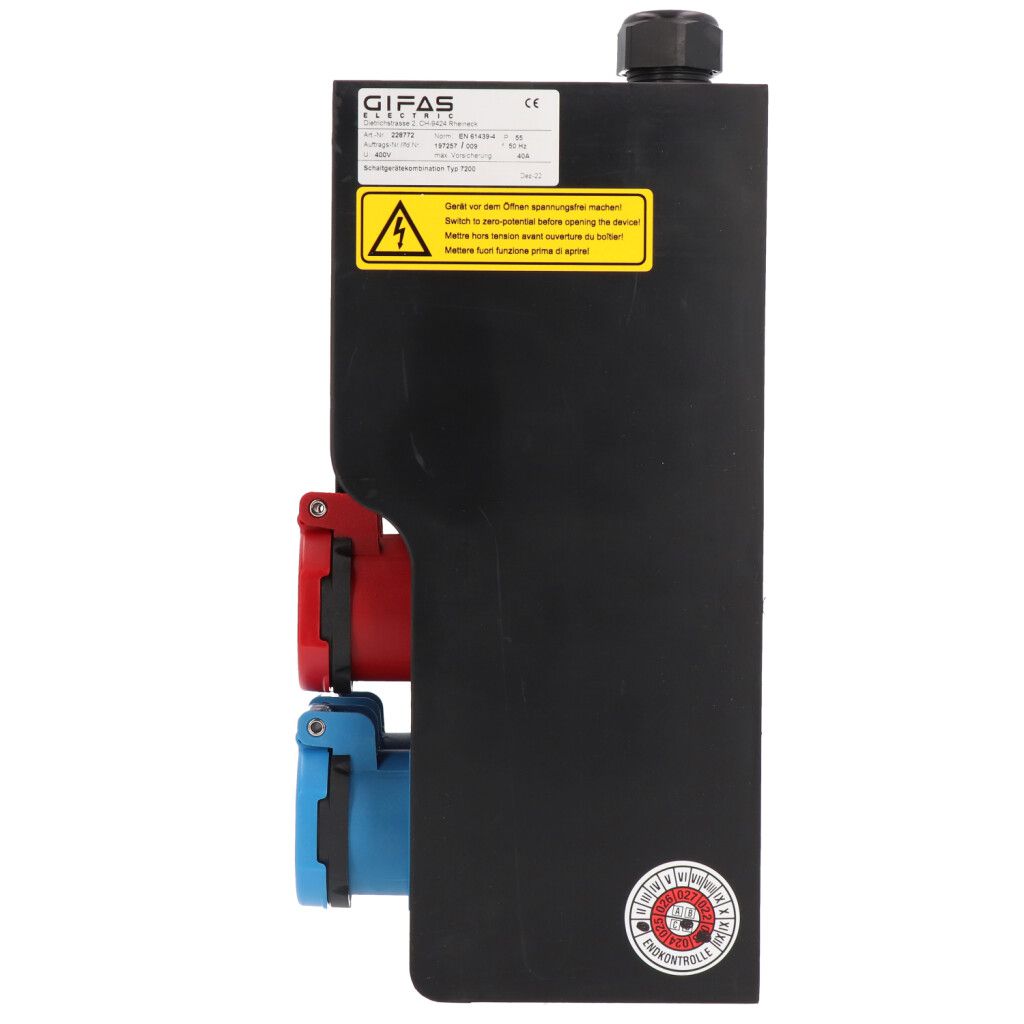Hartgummiverteiler Typ 7200, schwarz