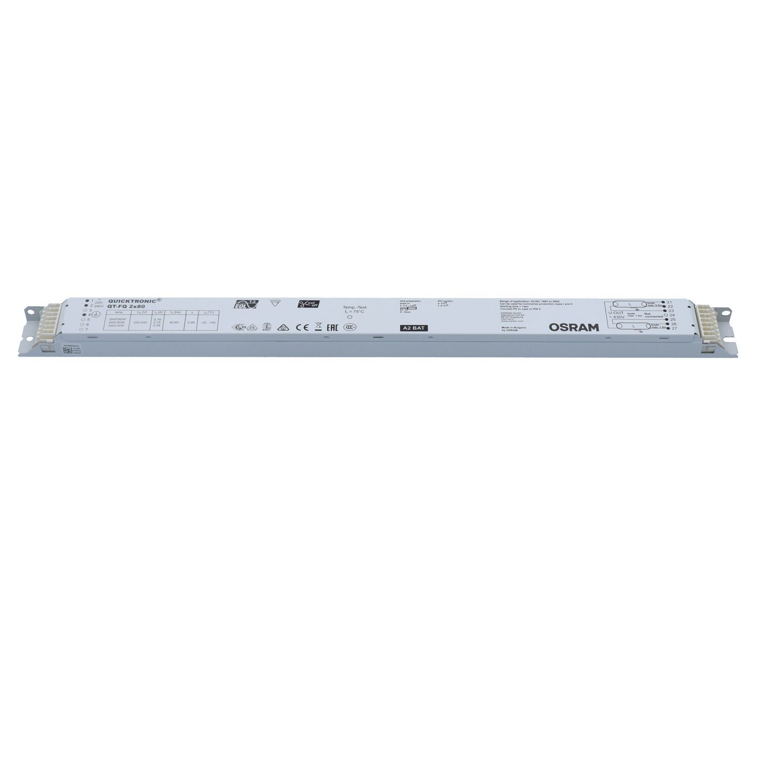 Alimentatore elettronico 230VAC/2x80W