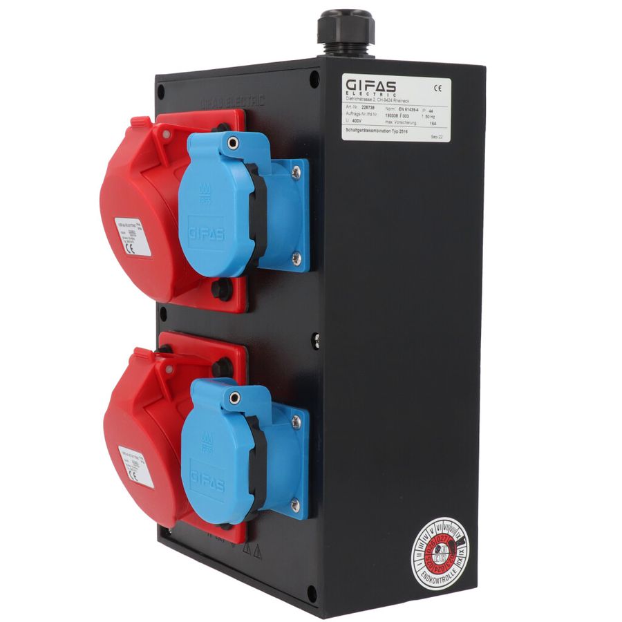 Small hard rubber distributor box type 2516, black