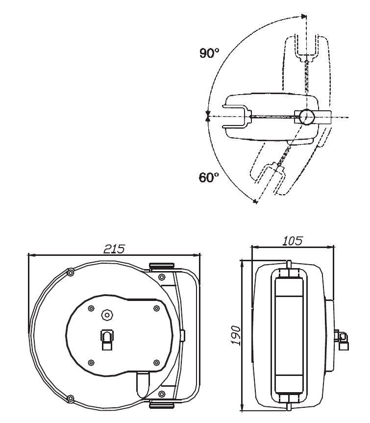 Zug-Kabelrolle Typ 520 3P