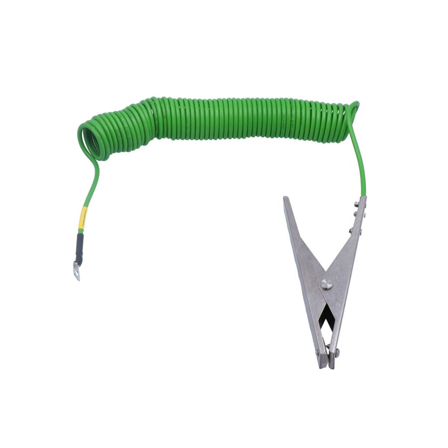 Single-pole heavy-duty stainless steel earthing clip,