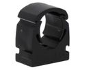Pipe clamp PP black for outer-ø 15mm