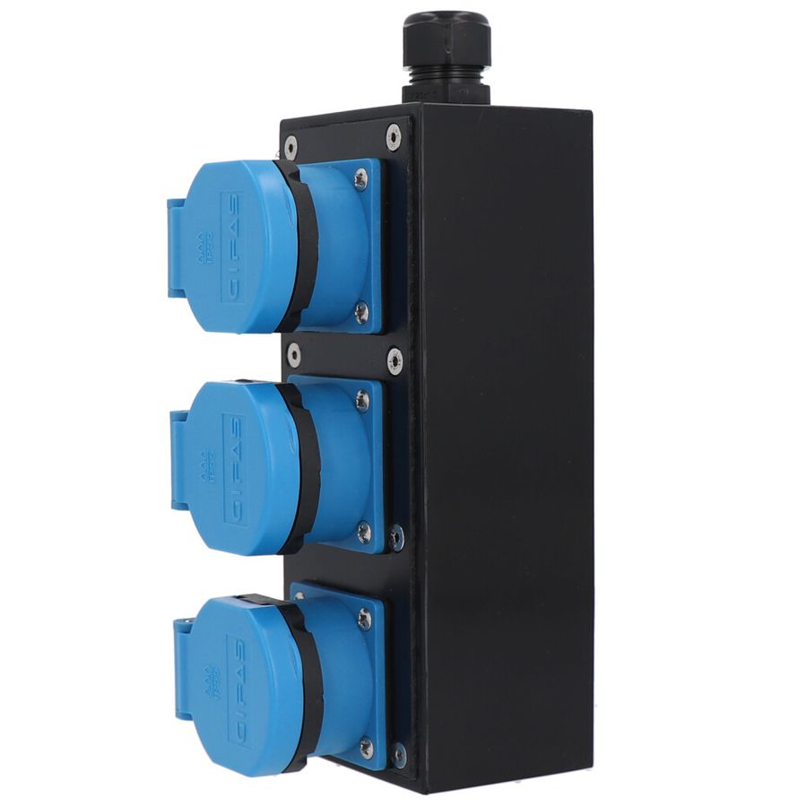 Small hard rubber distributor box type 1600, black