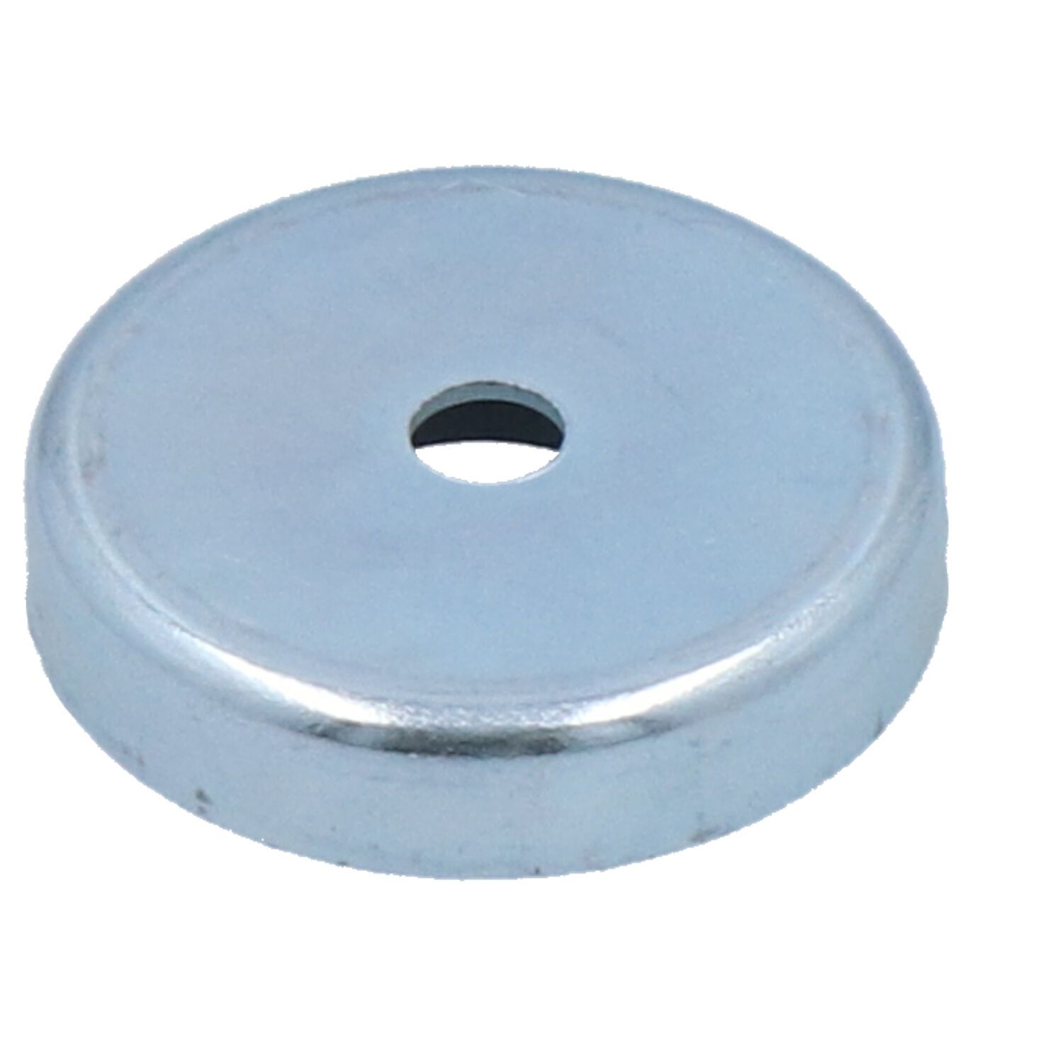 Magnetic clamp, galvanized, round, without rubber protection