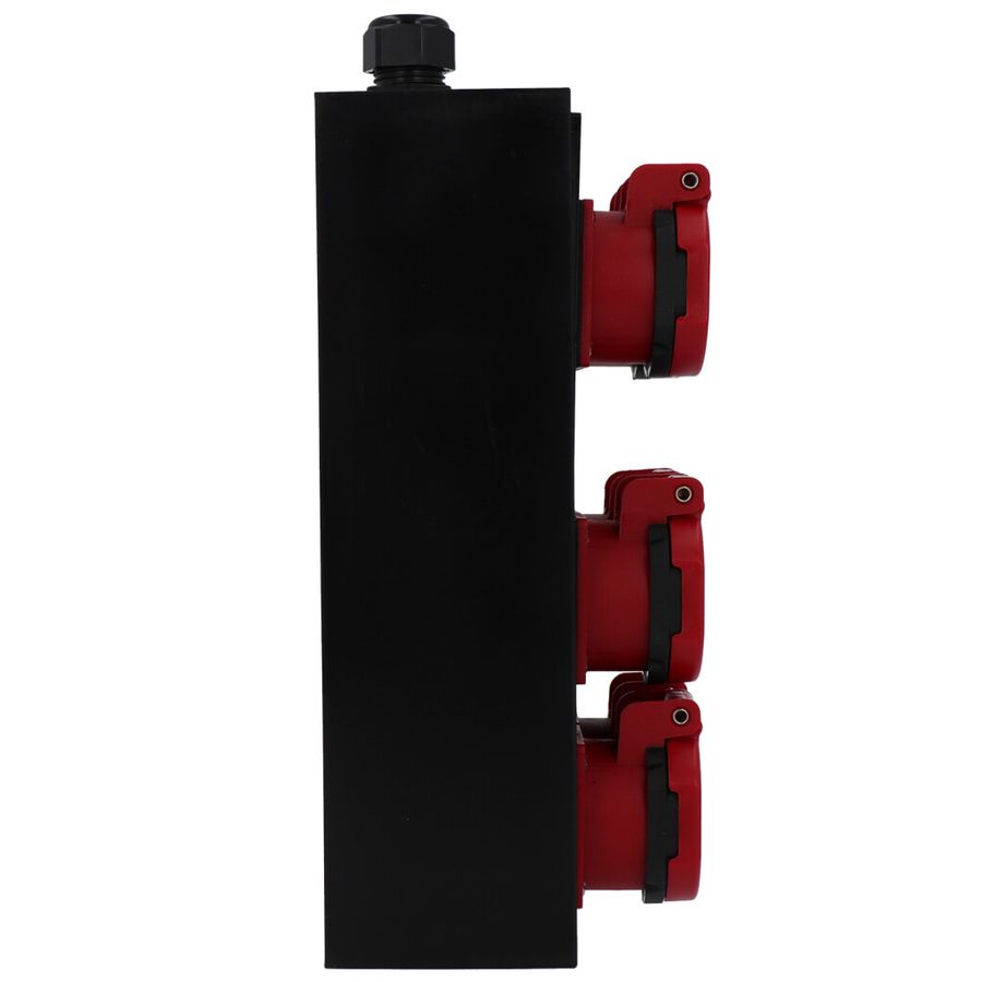 Small hard rubber distributor box type 2612, black