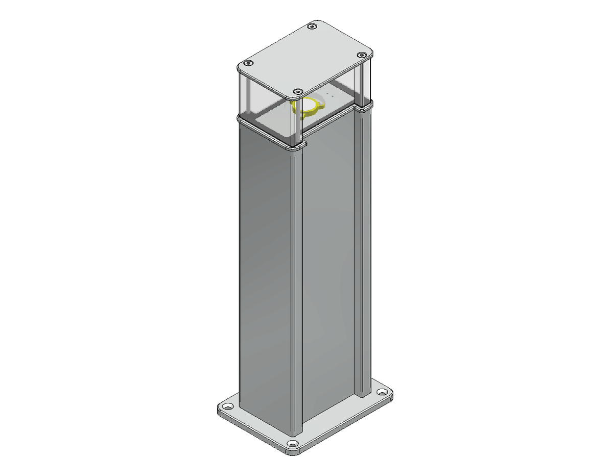 Power column ES-LED 160, aluminium anodised, - GIFAS-ELECTRIC