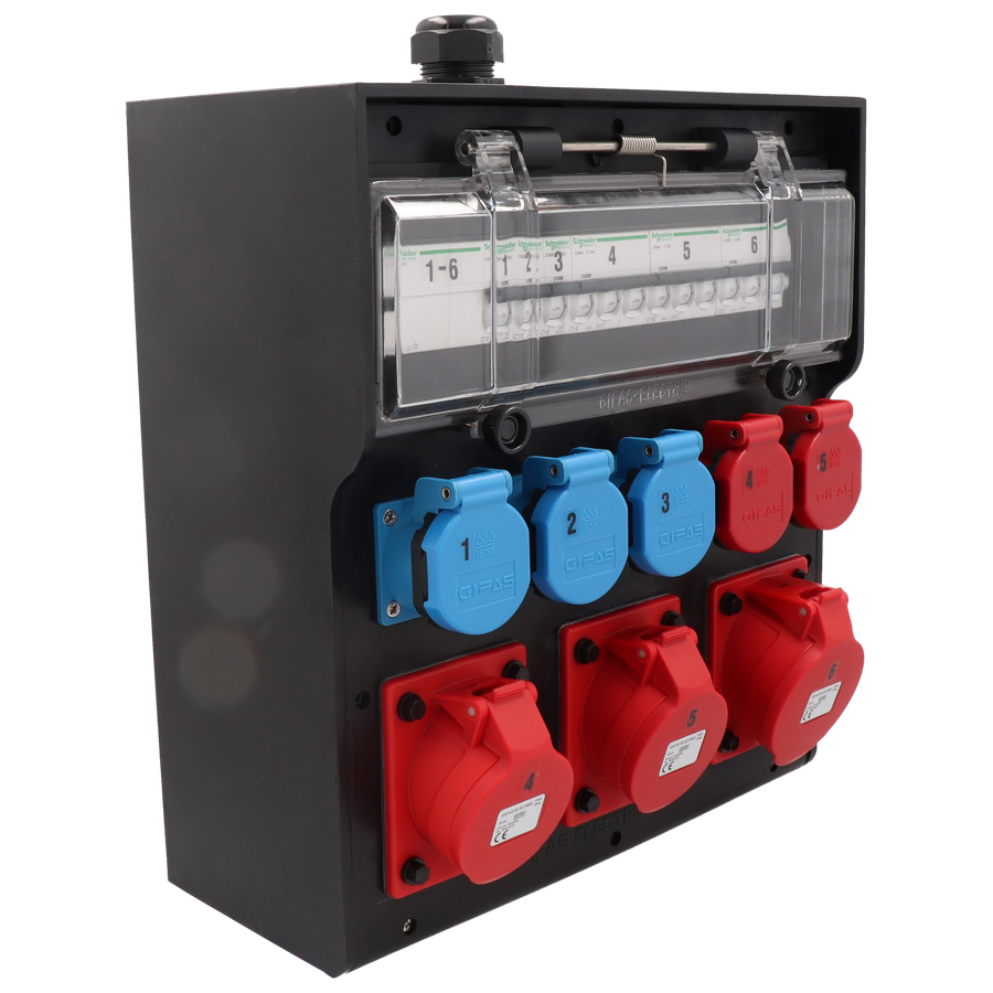 Hartgummiverteiler Typ 7700, schwarz