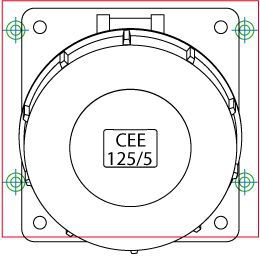 Umbauset J75 schräg auf CEE125/5 schräg-