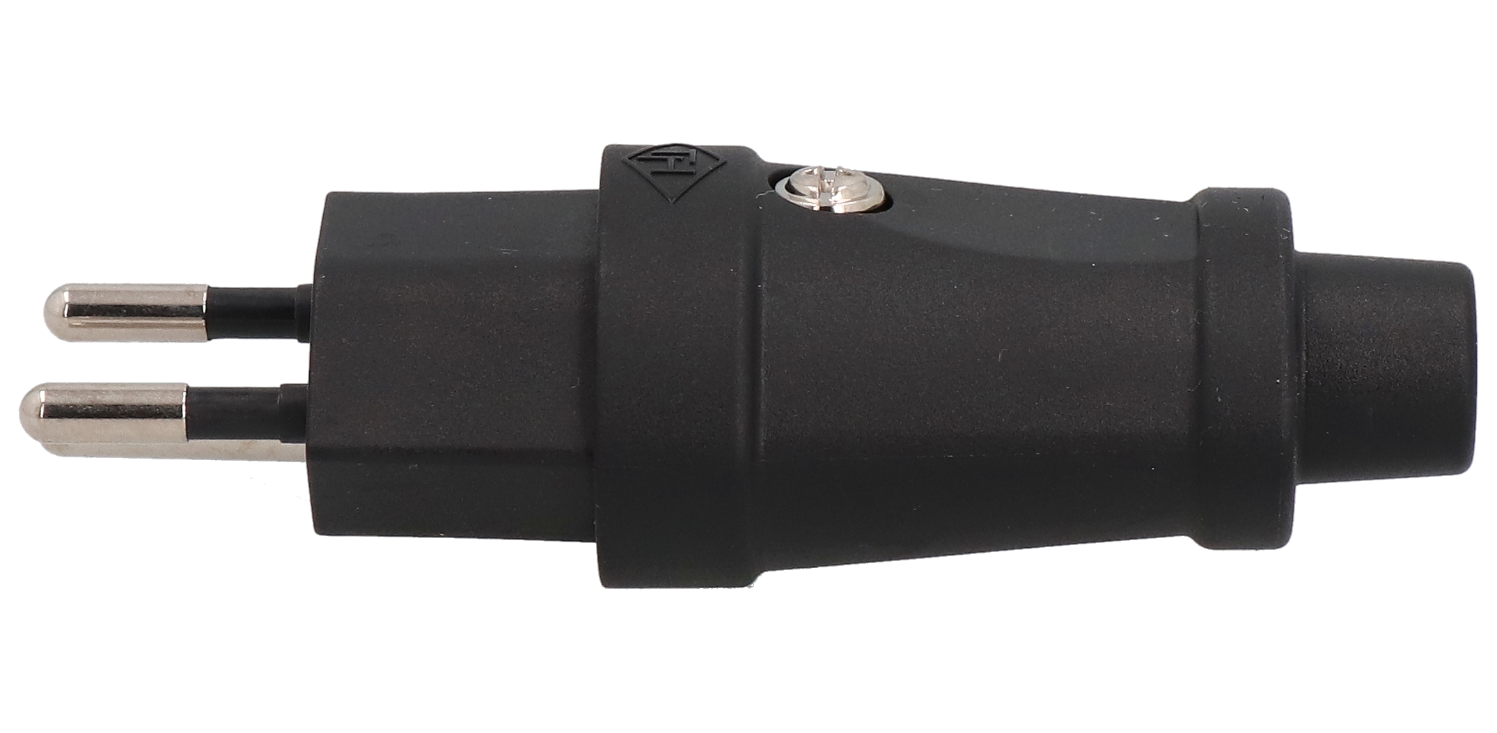Plug type 12 TH strong IP20230V/10A/P+N+PE black