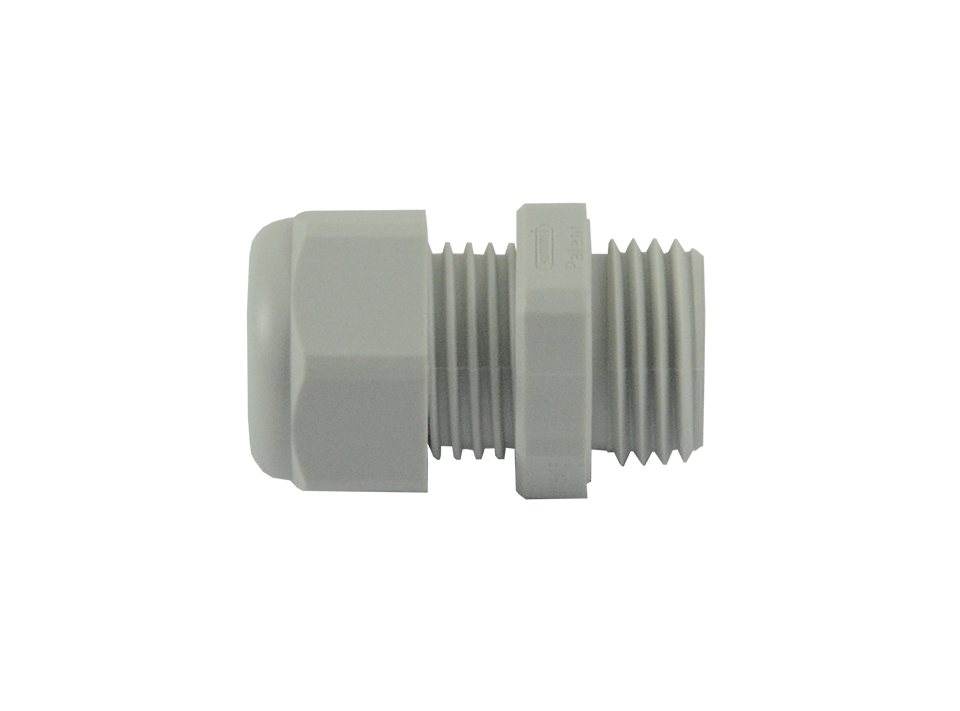 Cable gland M16x1.5, grey, polyamide,
