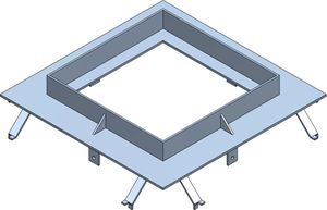 OBILE Cadre en V2A, pour Ø de tube 60, dimensions