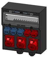 Hartgummiverteiler Typ 7700 schwarz