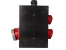 Quadro elettrico in gomma dura tipo 3900, nero