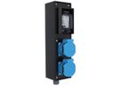 Small hard rubber distributor box type 1400, black