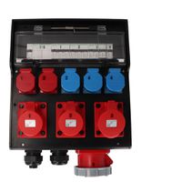 Steckdosenverteiler Hartgummi Typ 7700 schwarz