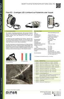 09 70 FlexLED -  2-sided LED light strip on cable reel or reel