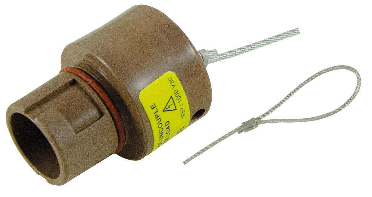 Protective cap IP67 brown