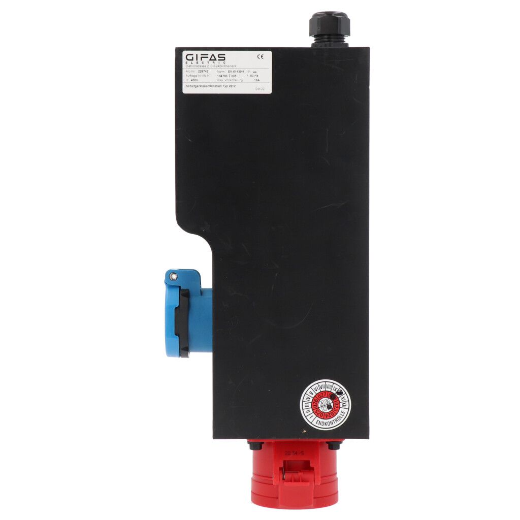 Small hard rubber distributor box type 2812, black