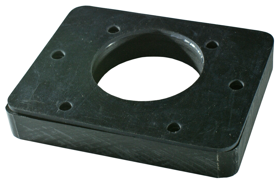 Adapterplatte Hartgummi