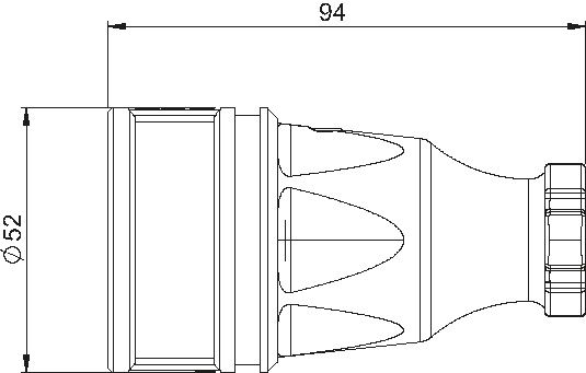 Plastic coupling type NF