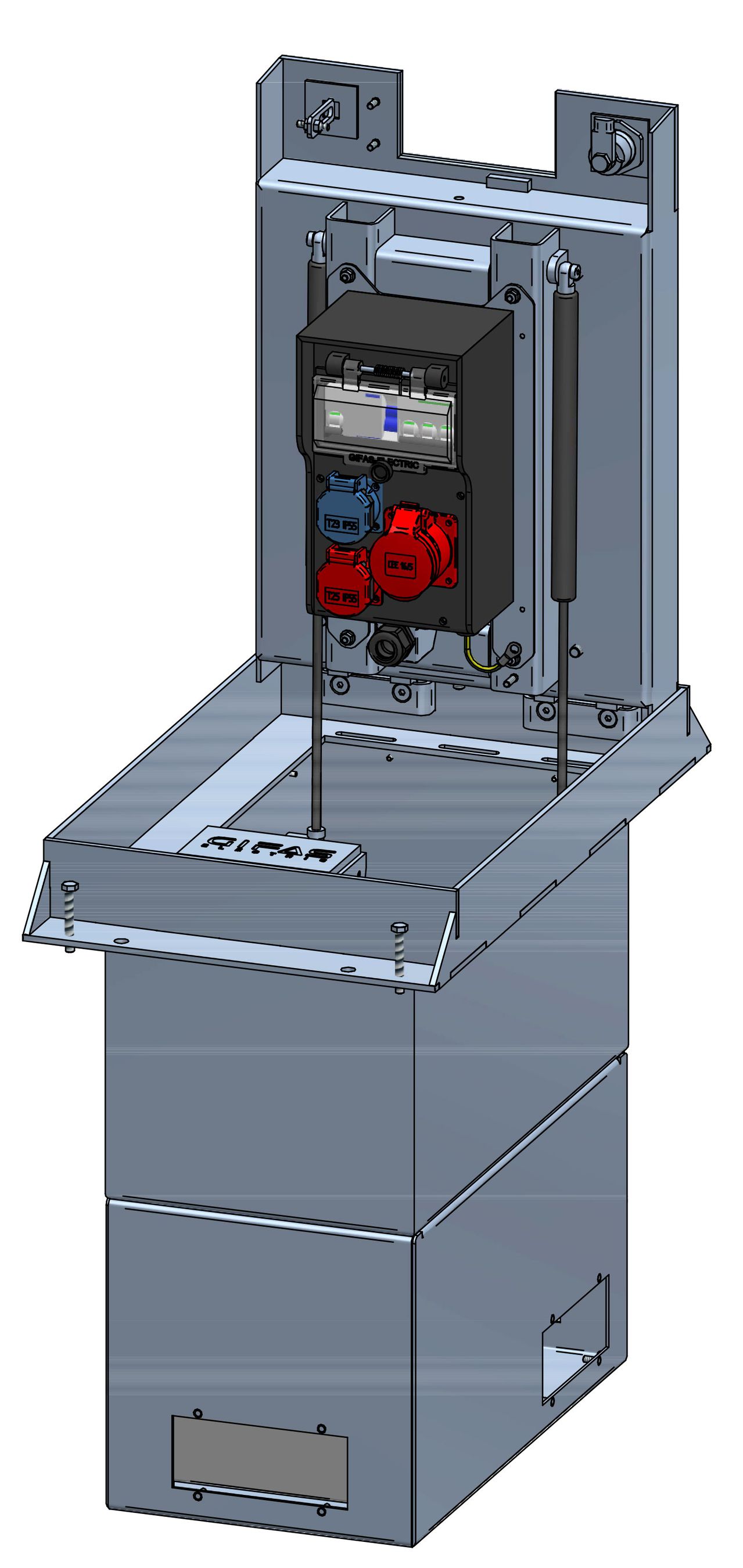 CAMPETTO S Underfloor distributor box, V2A, C250,