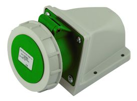 Presa da parete nera in plastica CEE IP67