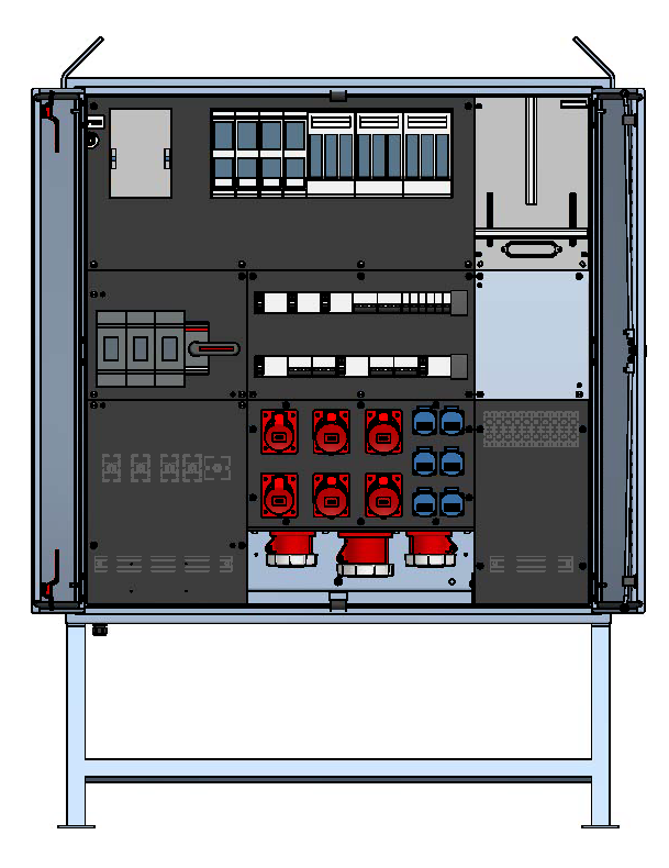 Main distributor box 400A, stainless steel