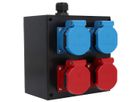 Small hard rubber distributor box type 1616, black
