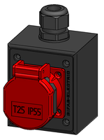 Socket AP type 25 IP55