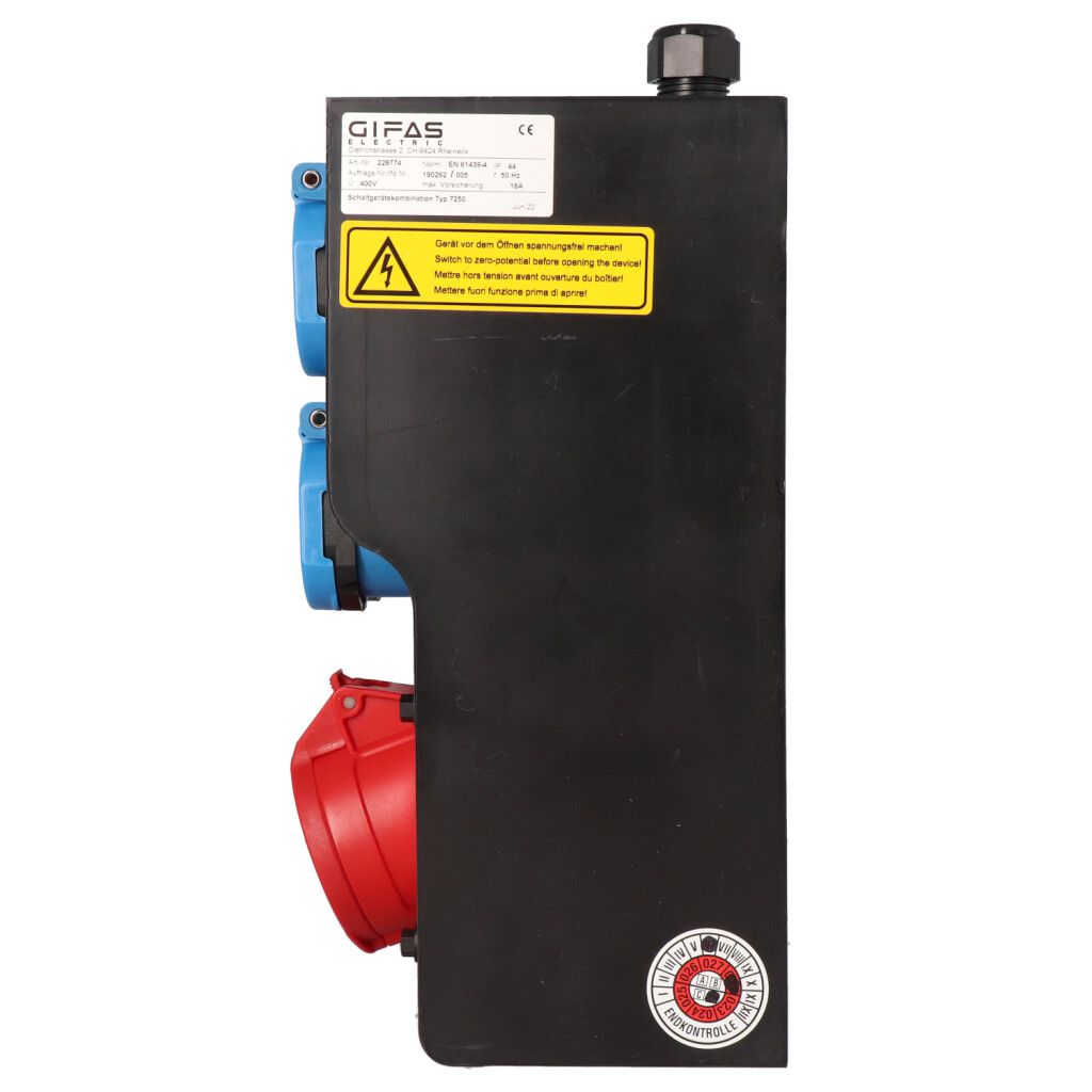 Hartgummiverteiler Typ 7250, schwarz