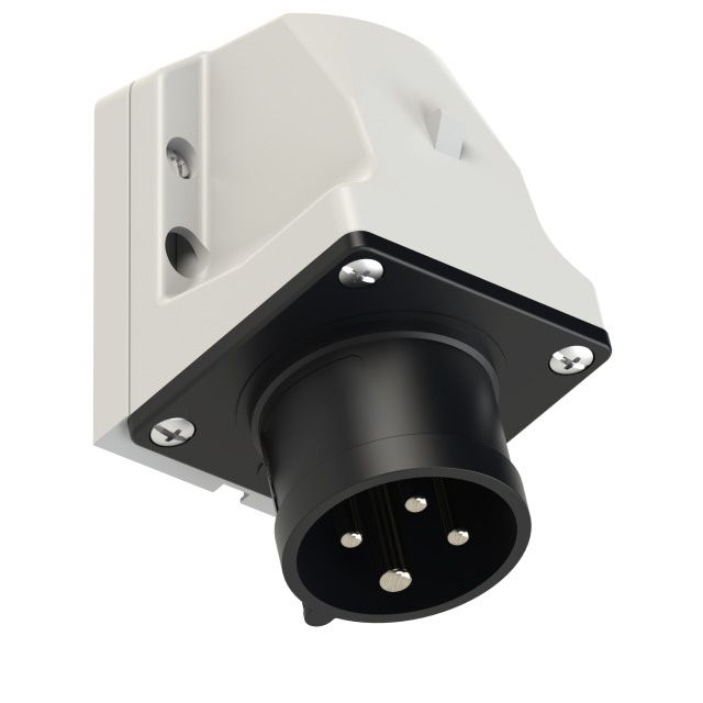 Plastic wall plug CEE 16A/500V, 3P+PE/7h, IP44