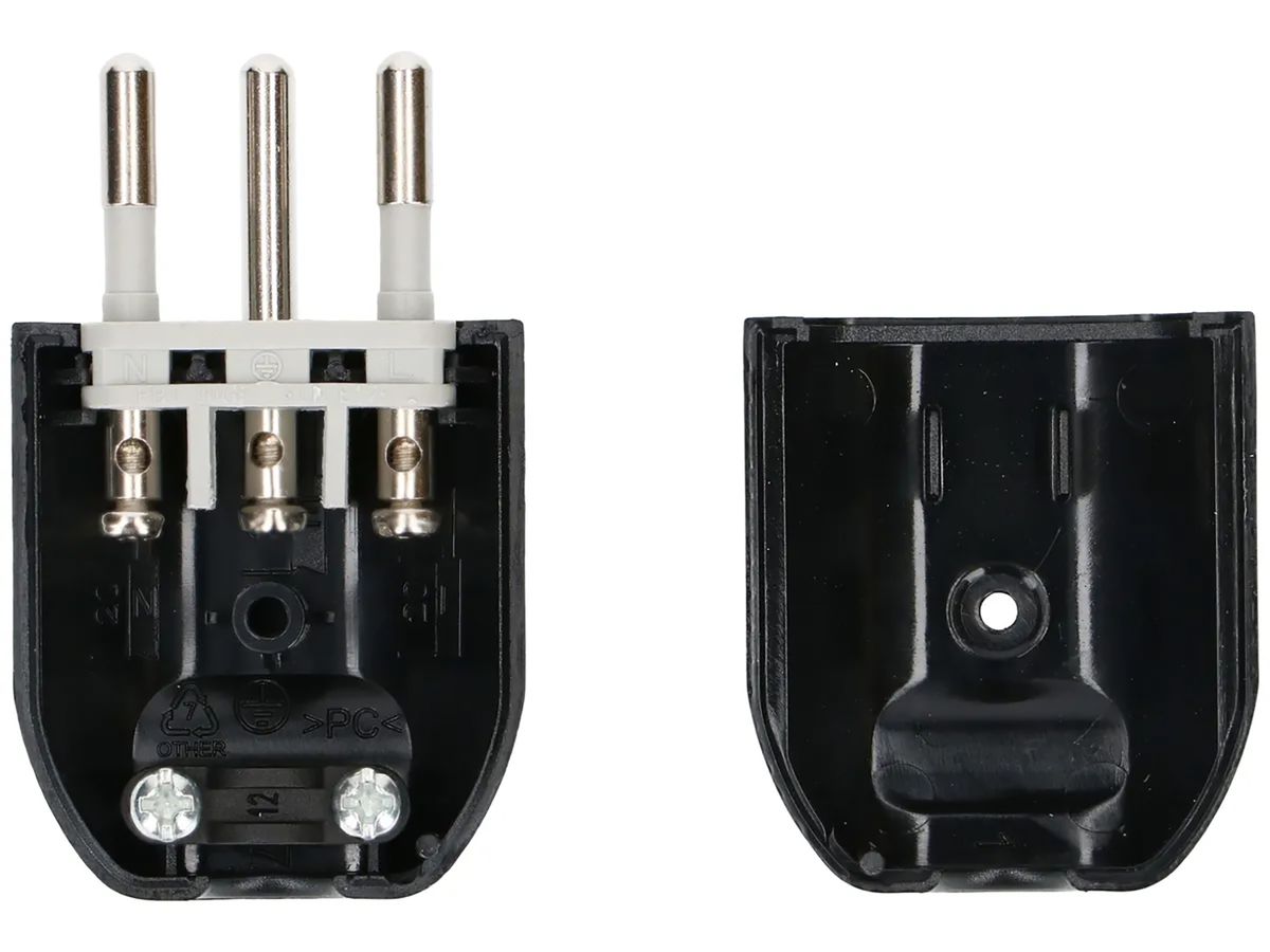 Stecker Typ 12 2P+PE 250V 10A