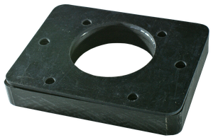 Hard rubber adapter plate,