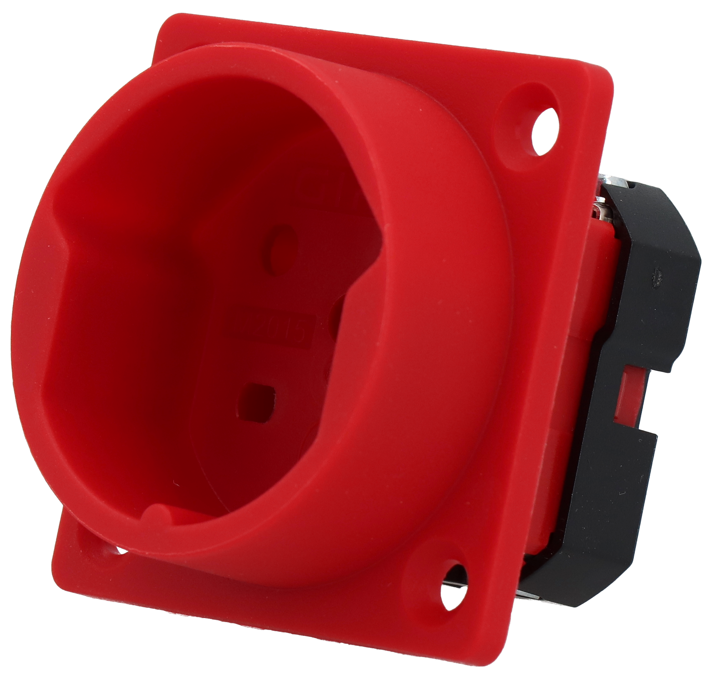 Presa da incasso tipo 15 IP20 rosso senza coperchio