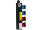 Small hard rubber distributor box type 1400, black