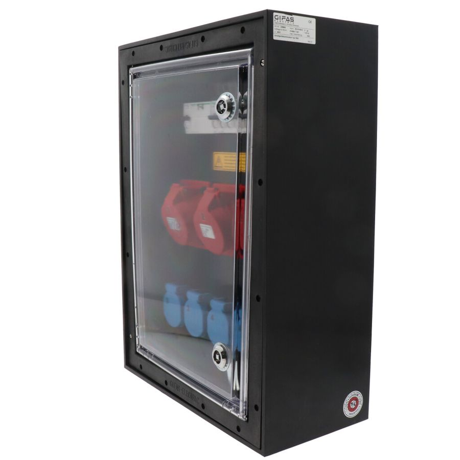 Quadro elettrico in gomma dura tipo 7900, nero