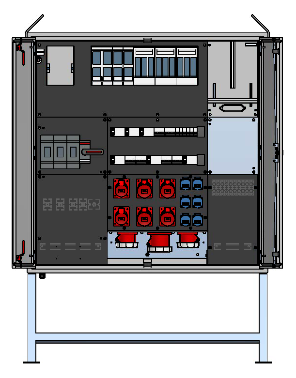 Main distributor box 400A, sheet steel