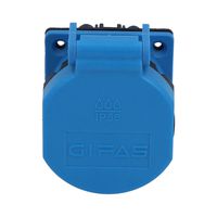 Built-in socket type 23 IP55 blue