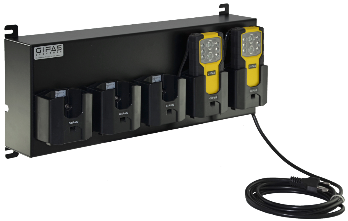 TorchLED wall charging station 5-fold
