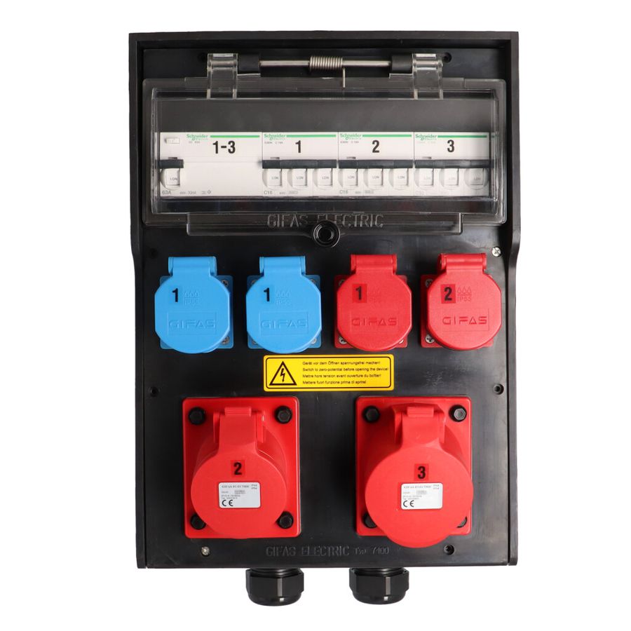 <p style="margin:0;">Quadro elettrico in gomma dura tipo 7400, nero