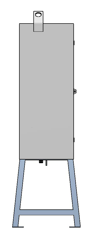 Baustromverteiler 100A, Stahlblech