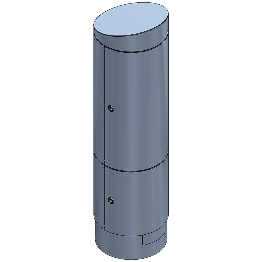 Energiesäule RONDO M V2A geschliffen
