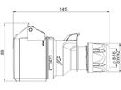 Presa in plastica dura CEE IP44/IP54