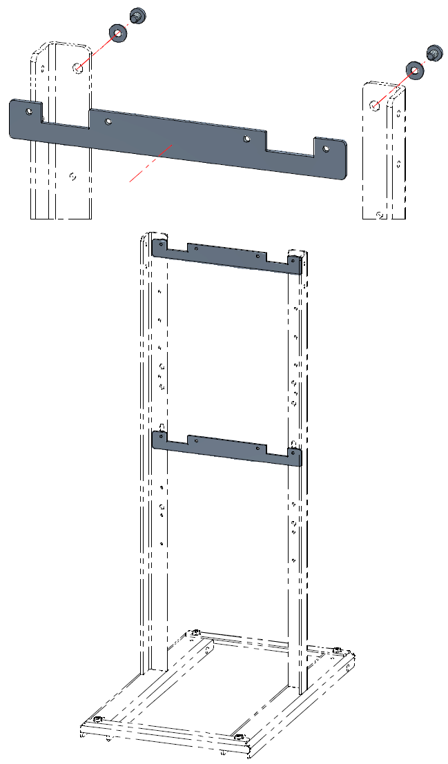 Kit de profiles transversaux pour patte